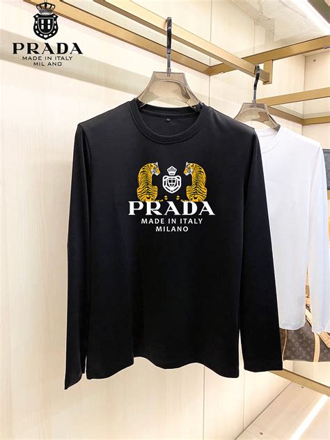 green and white prada shirt|Prada long sleeve t shirt.